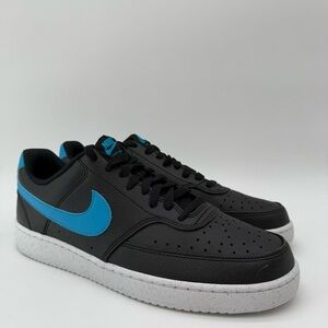 Nike Court Vision Low NN Black and Blue Mens Size 10.5 DH2987 005 New